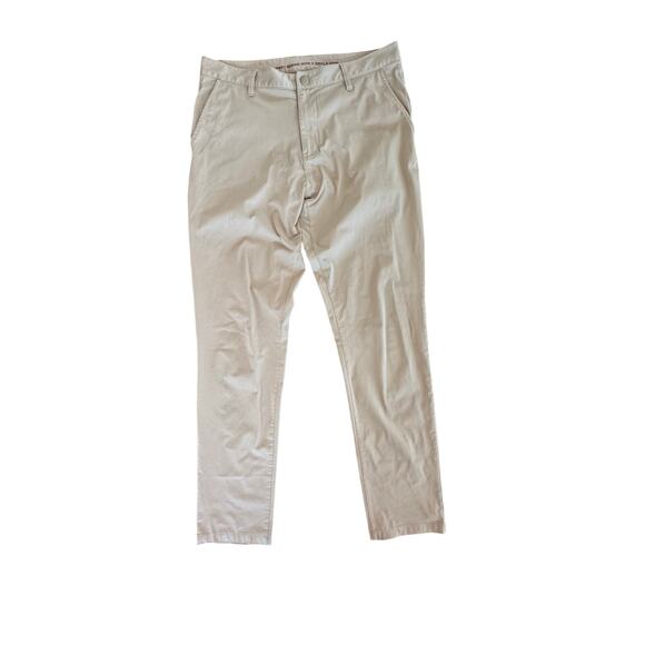 Rhône commuter classic pant khaki tan size 33 inseam 31.5 straight leg stretch - Picture 3 of 10
